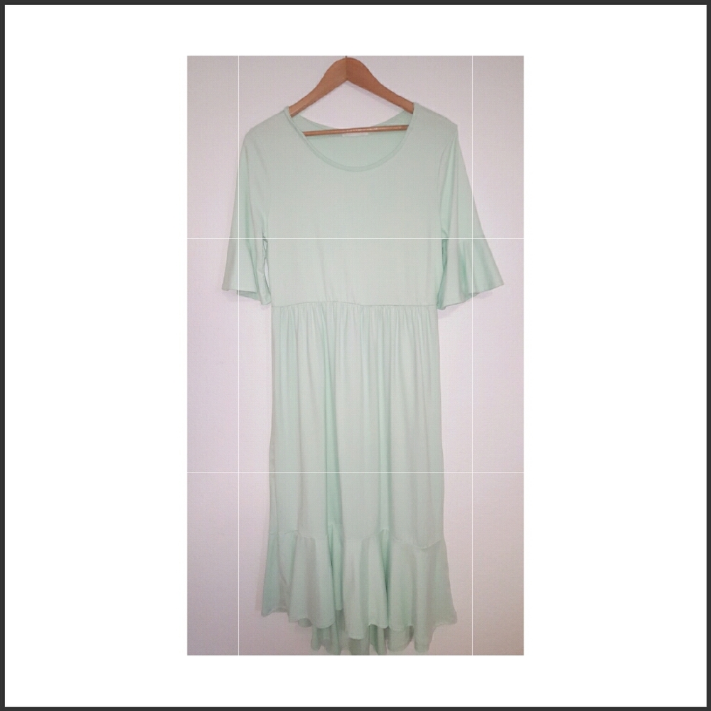 Comfy empire waist ruffly boutique dress